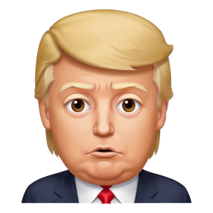 Donald Trump with a saying the word FABIAAAN in a Speech bubble  sticker