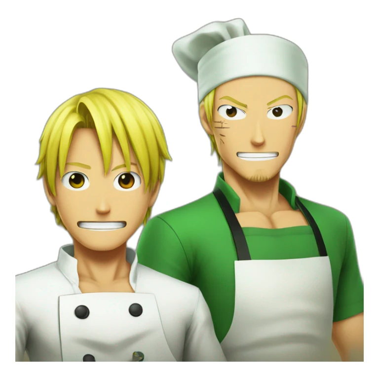 Sanji and zoro cook  sticker