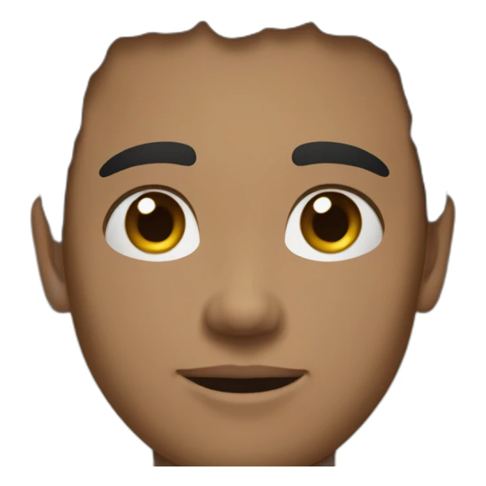 Young man with black hair and brown eyes  sticker