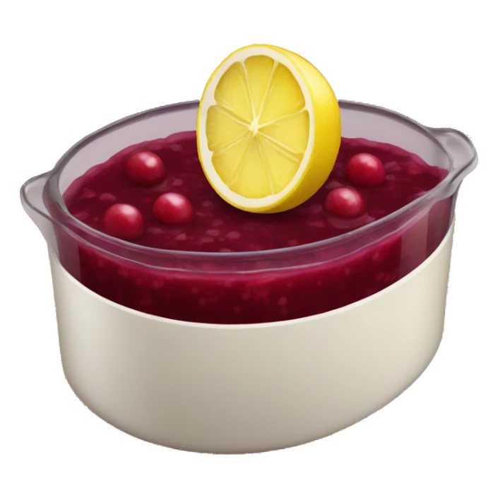 Cranberry sauce with a little lemon  sticker