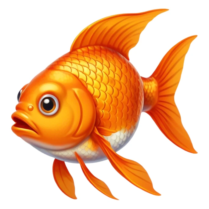 The Confused Goldfish – Eyes wide open, mouth slightly ajar, looking lost in deep thoughts (or just staring into space). sticker