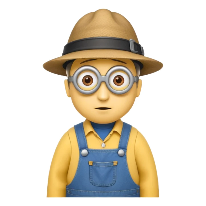 Cute minion at Thanksgiving sticker