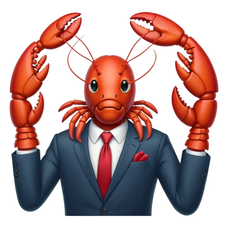 A lobster investing in startups sticker