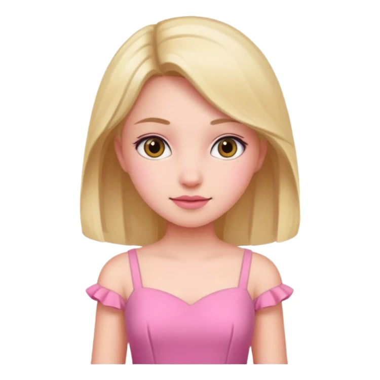 pink dress girl sticker