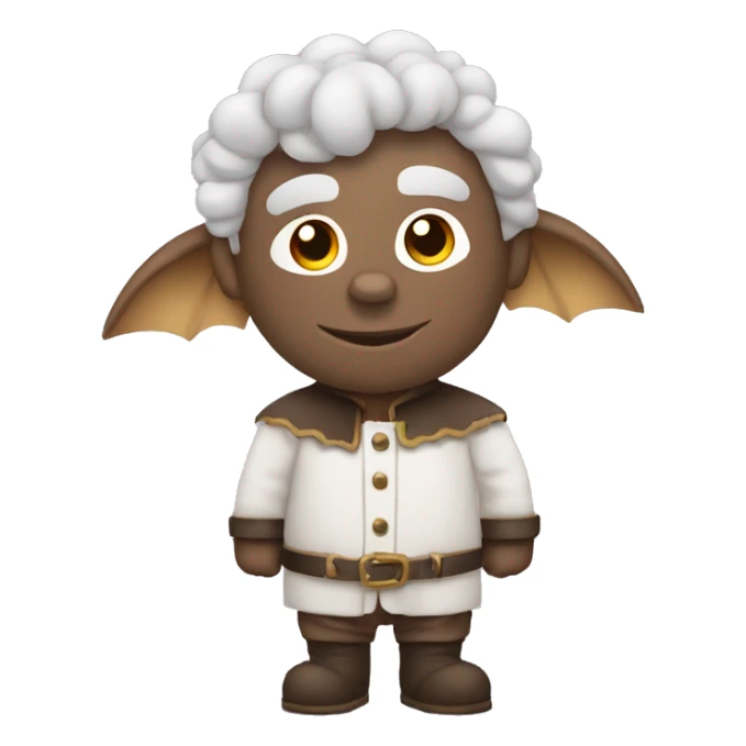 Papa chauve sur un moutons  sticker