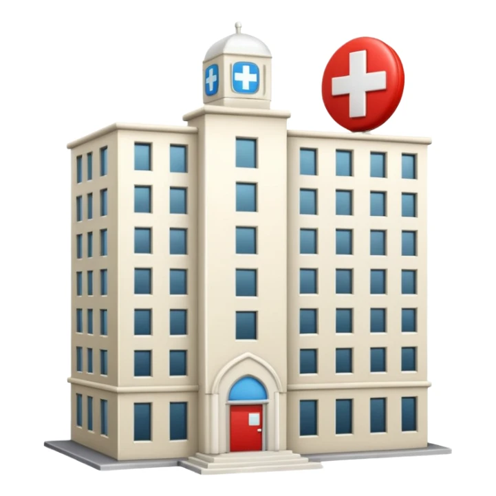 ivory tower with hospital first aid cross on it sticker