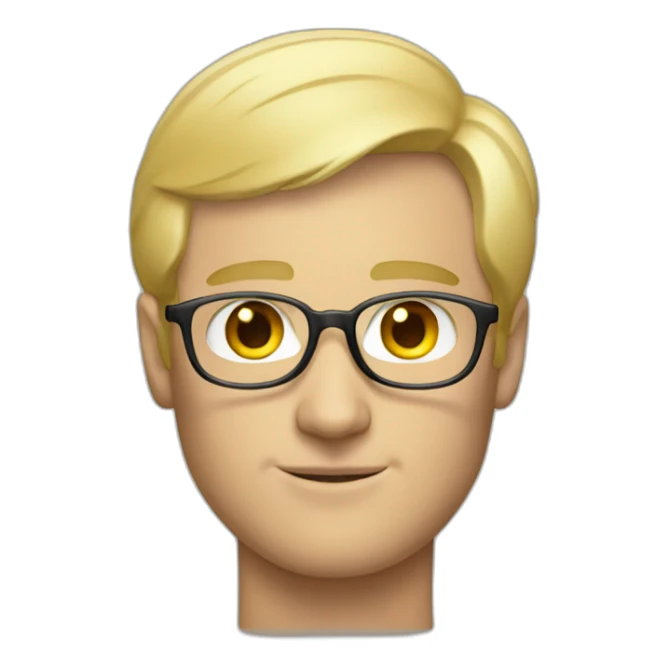 blonde guy with steve jobs jersey sticker