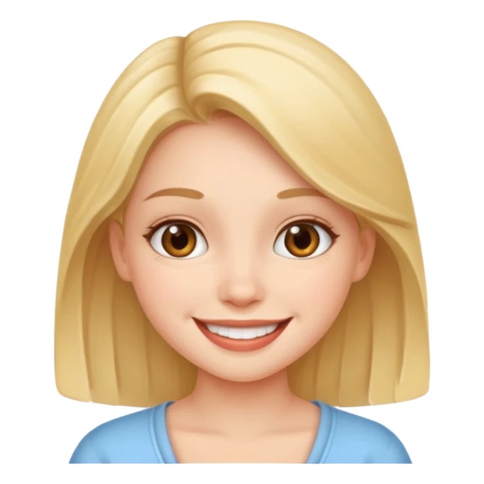 Beautiful cute girl sticker