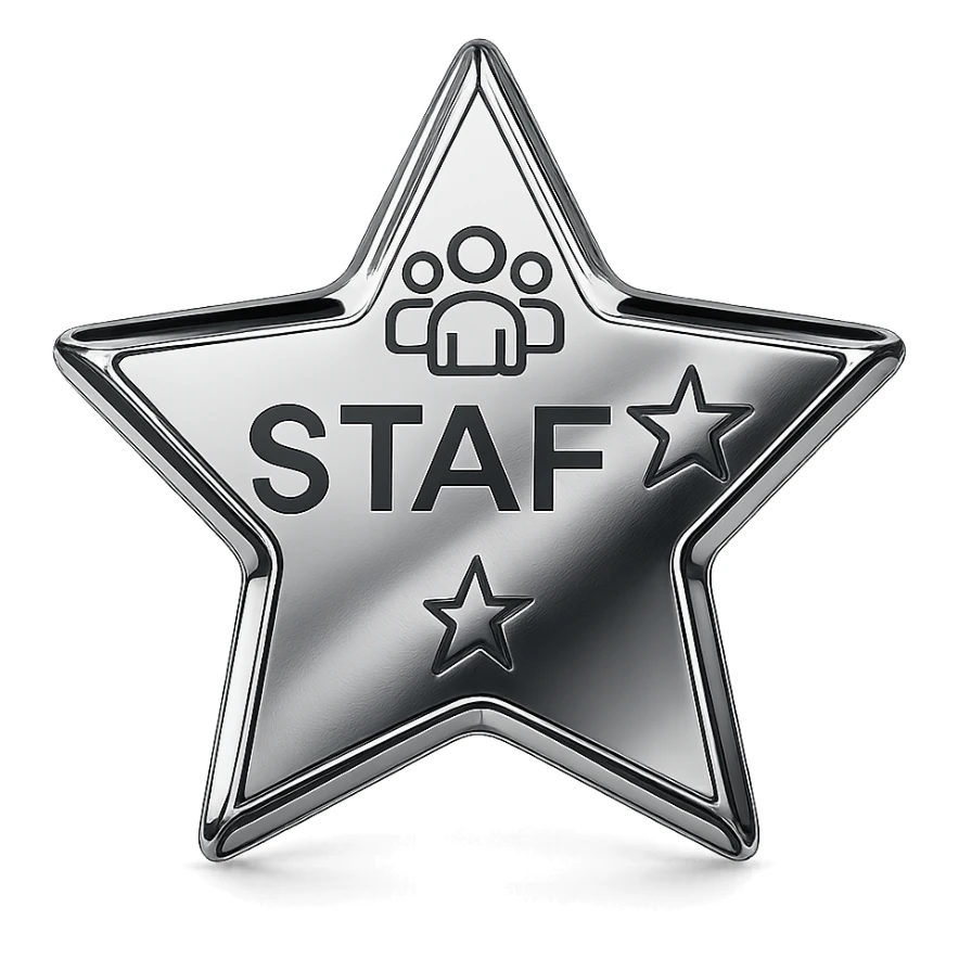 something that symbolizes the best the "staff" team sticker