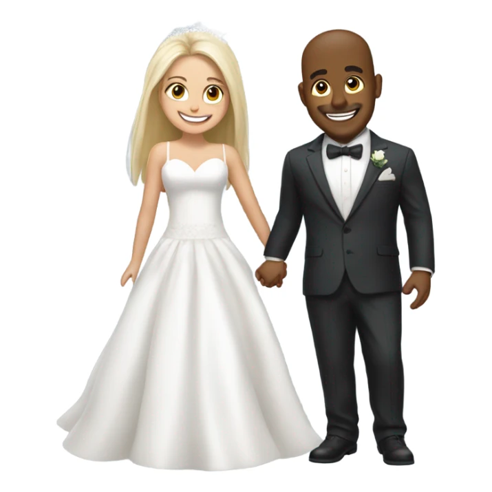 Bad bunny getting marry with a blonde girl  sticker