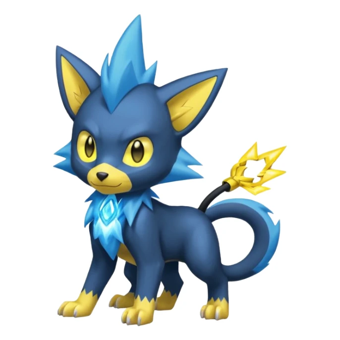 Manectric-Shinx-Luxray-Electrike-Pokémon-Fakémon-fusion sticker