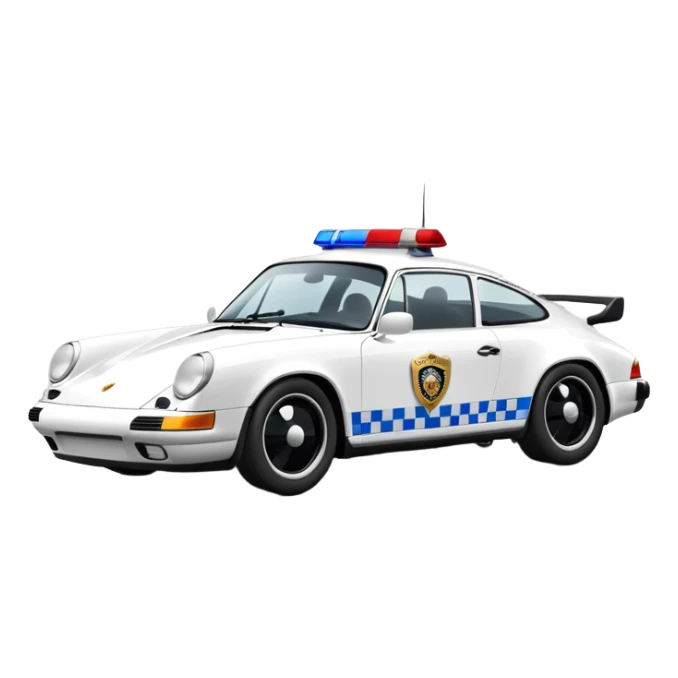 can u make an porsche 911, black and white for police sticker
