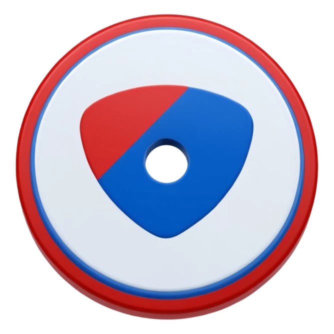 ice hockey ball disk (#00A3E0) and red (#F9423A) sticker