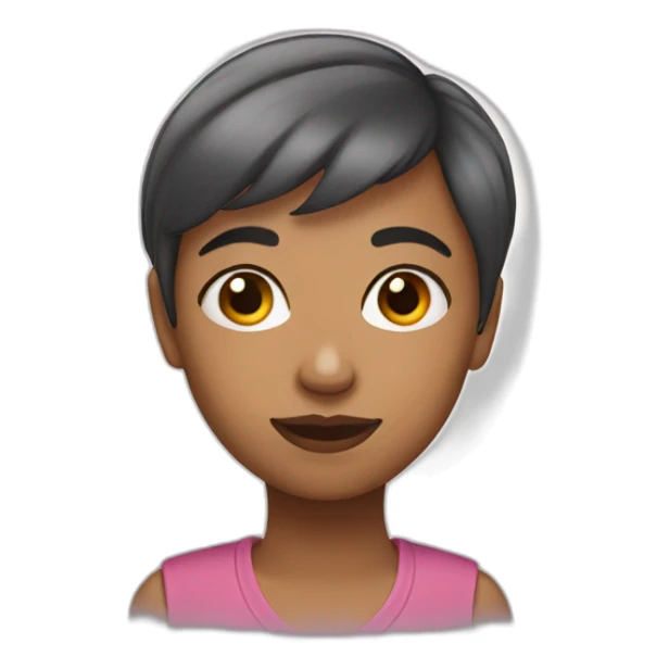 lesbian girl with short hair sticker