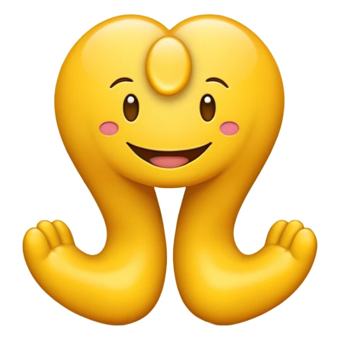 Emoji with giant feet sticker