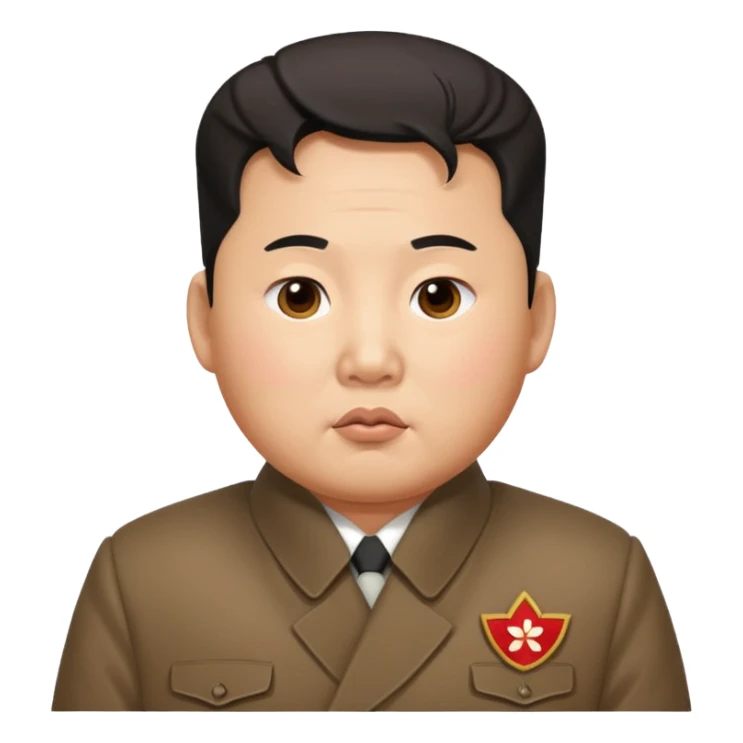 photorealistic Kim Jong-un sticker