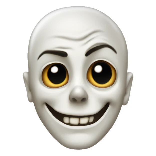 Une tête de mort qiu fait peur sticker