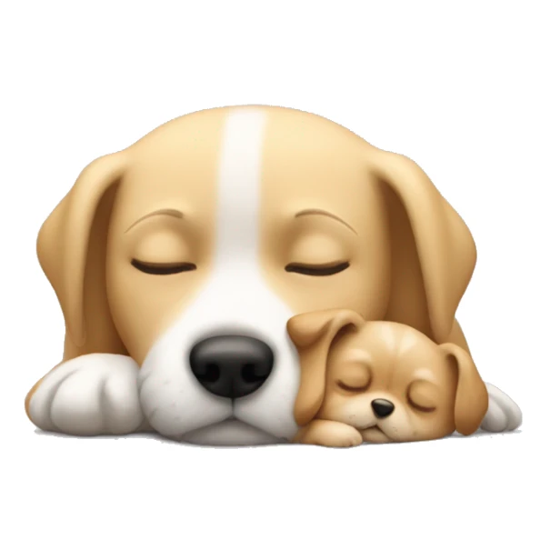 Small dog sleeping on blond white girl's lap sticker