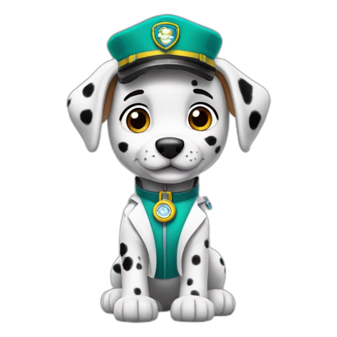 paw patrol dalmatien doctor sticker