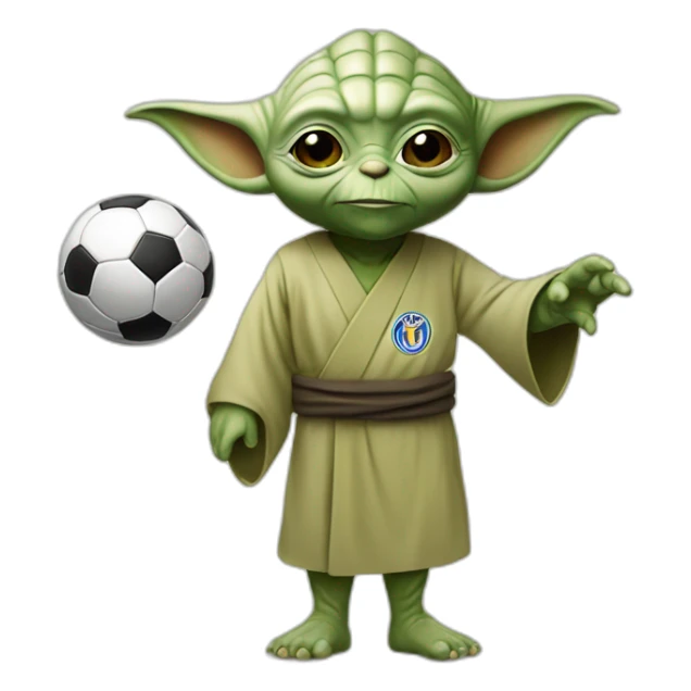 Yoda qui joue au soccer  sticker