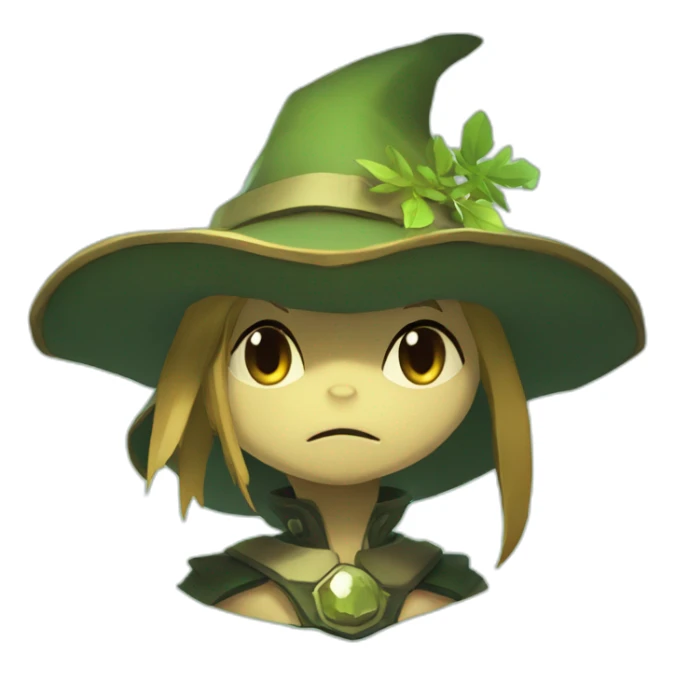 An Eliotrop of mmorpg wakfu with the eliotrop hat sticker