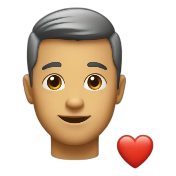 F with heart sticker