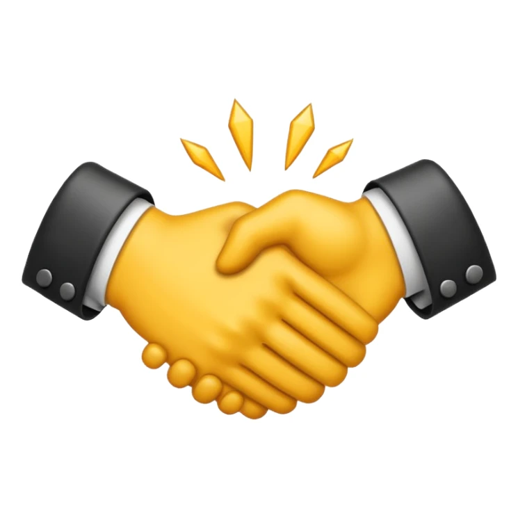 emoji of Handshake with a Slash sticker