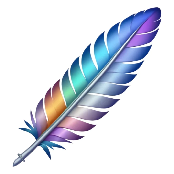 the neatly arranged feathers of a dovetail sticker