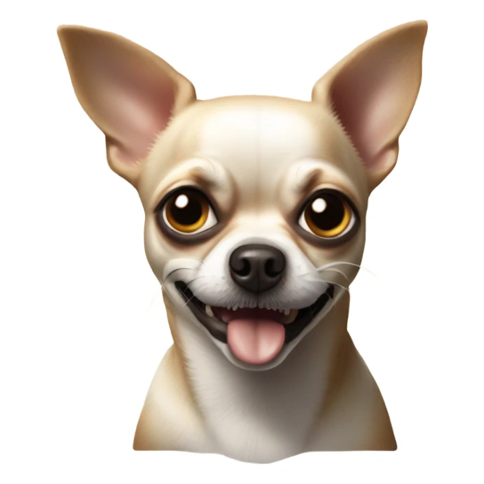 Scary ugly dirty small chihuahua  sticker
