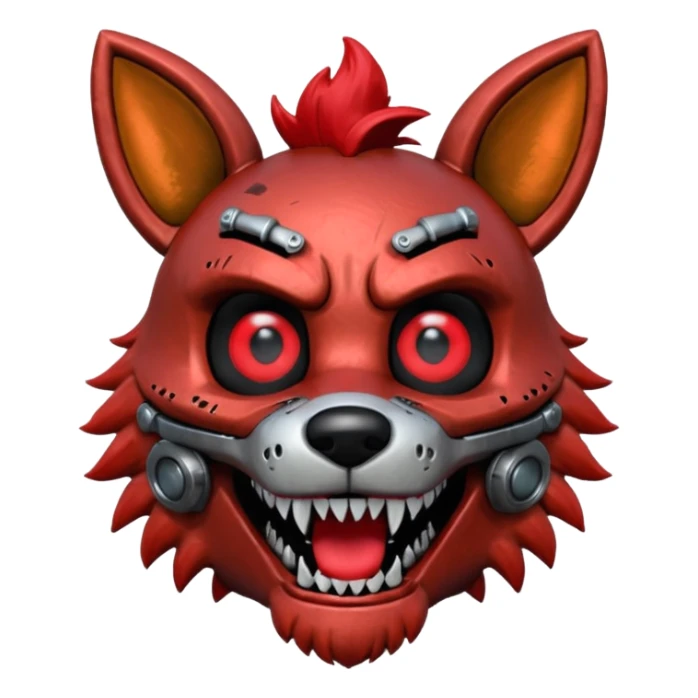 The head of Foxy of five nights at Freddy sticker