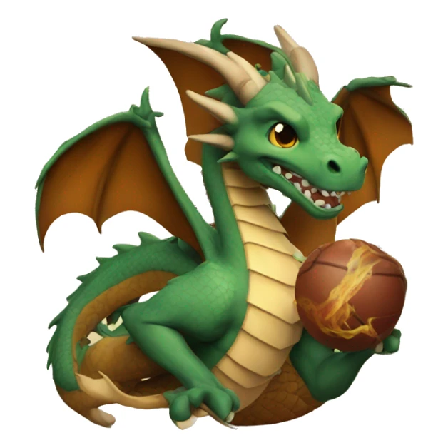 A dragon holding a hand of brown trading cards looking cool sticker