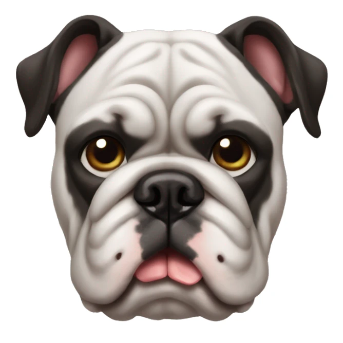 Bulldog francés máscara negra  sticker