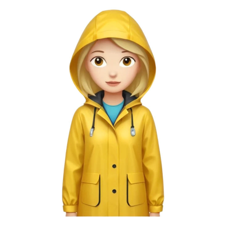 yellow raincoat for women sticker