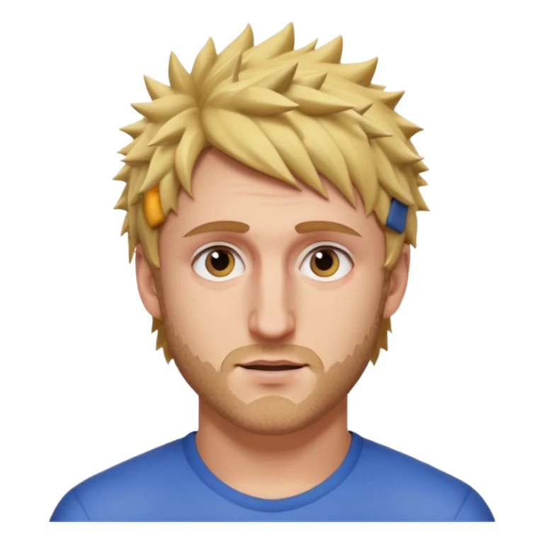 Logan Paul with a short beard and spiky hair sticker