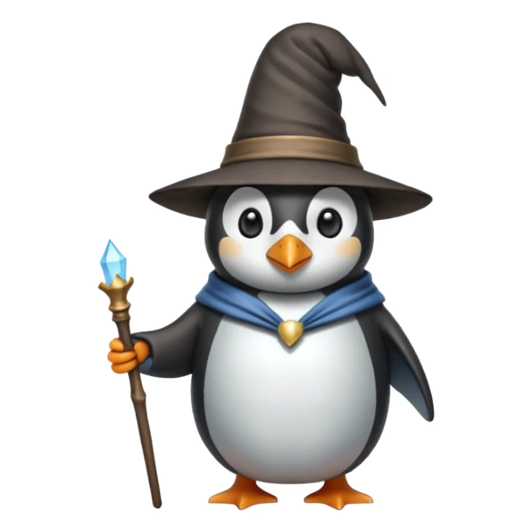 Penguin Wizard sticker