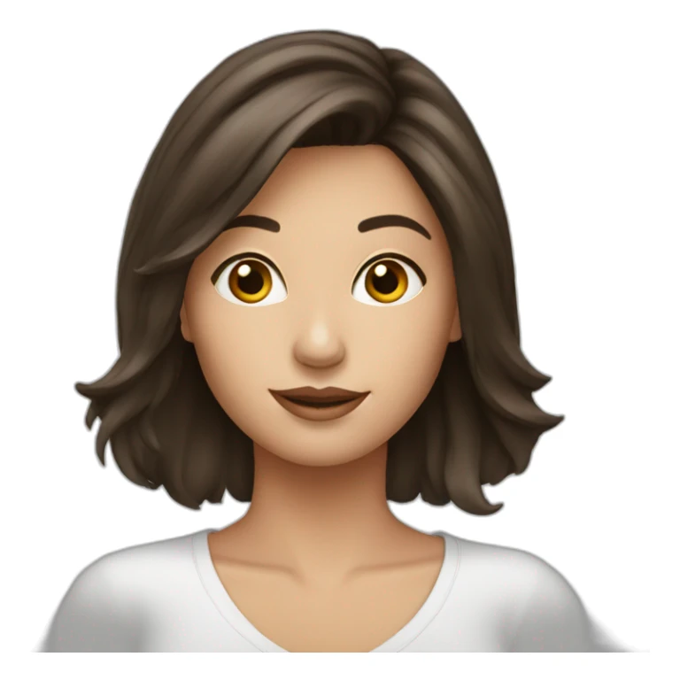 pretty-brunette-woman sticker