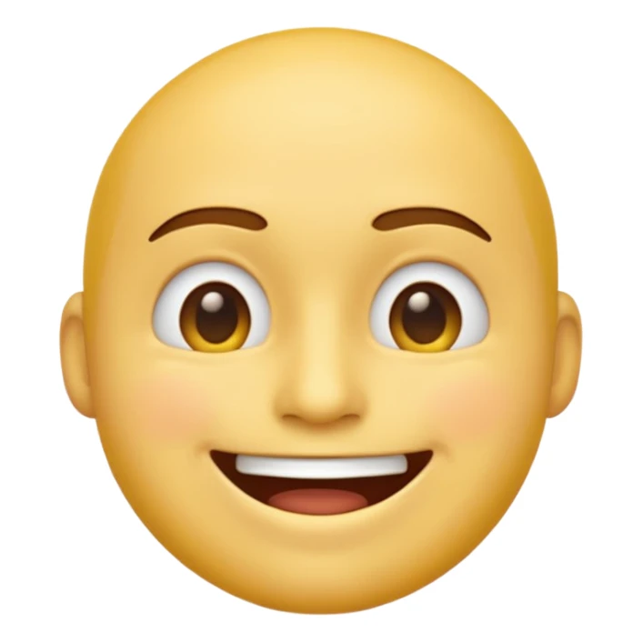 a yellow male emoji with a (closed mouth) sticker