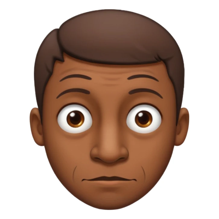 Ugly guy with brown short hair and a big nose sticker