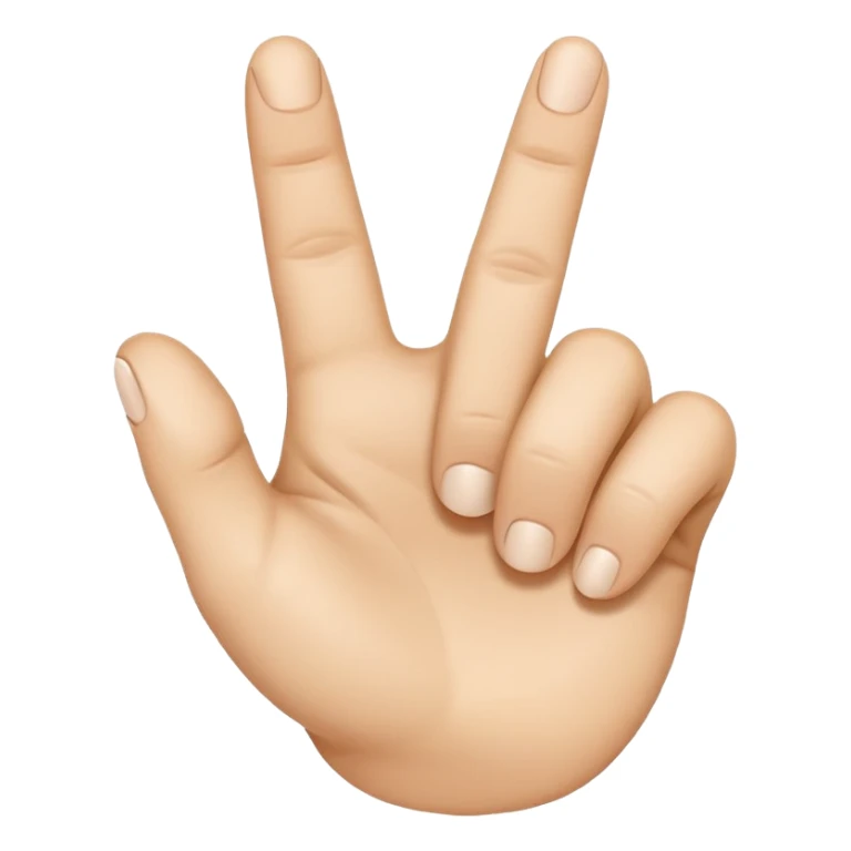 “Emoji-style hand making the letter ‘C’, with the index finger slightly curved. Clean, simple design, smooth shapes, neutral skin tone. White or transparent background, high resolution.” sticker