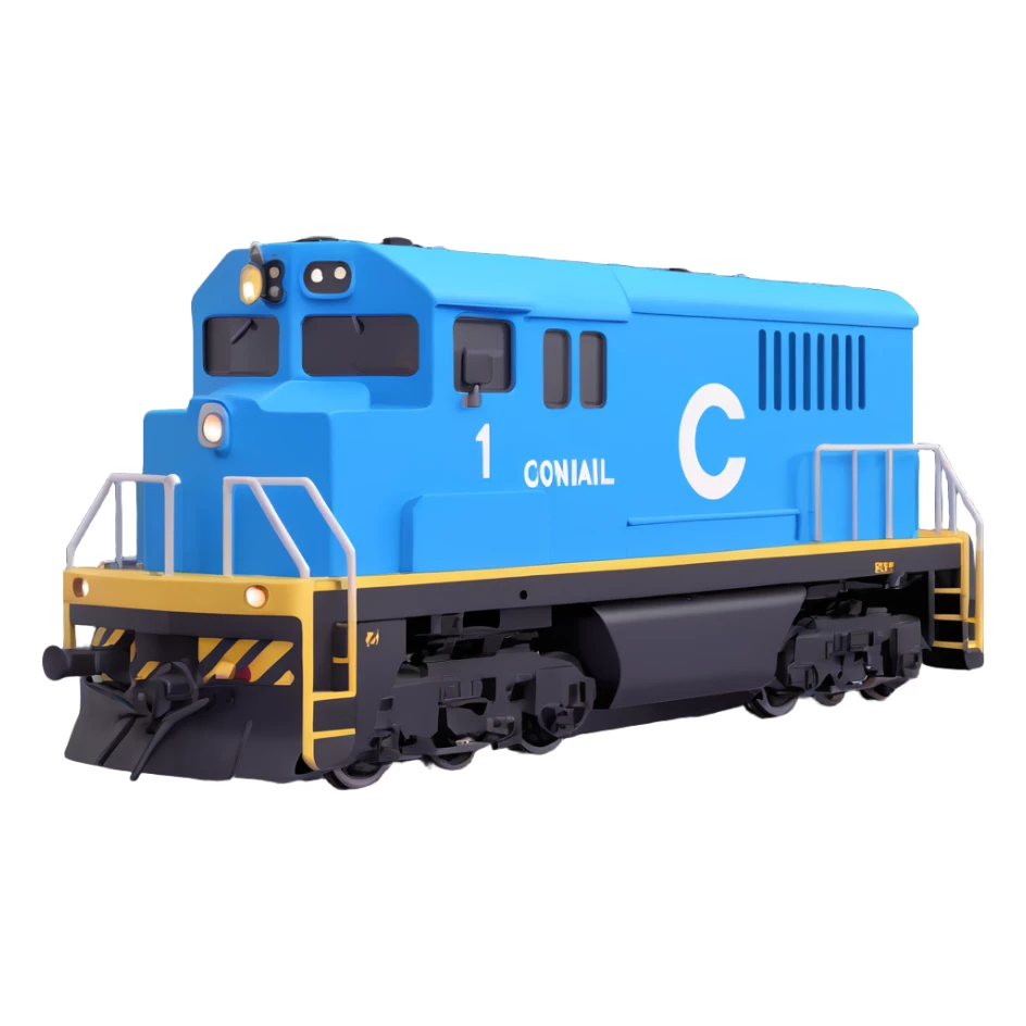 Conrail electric boxy locomotive sticker
