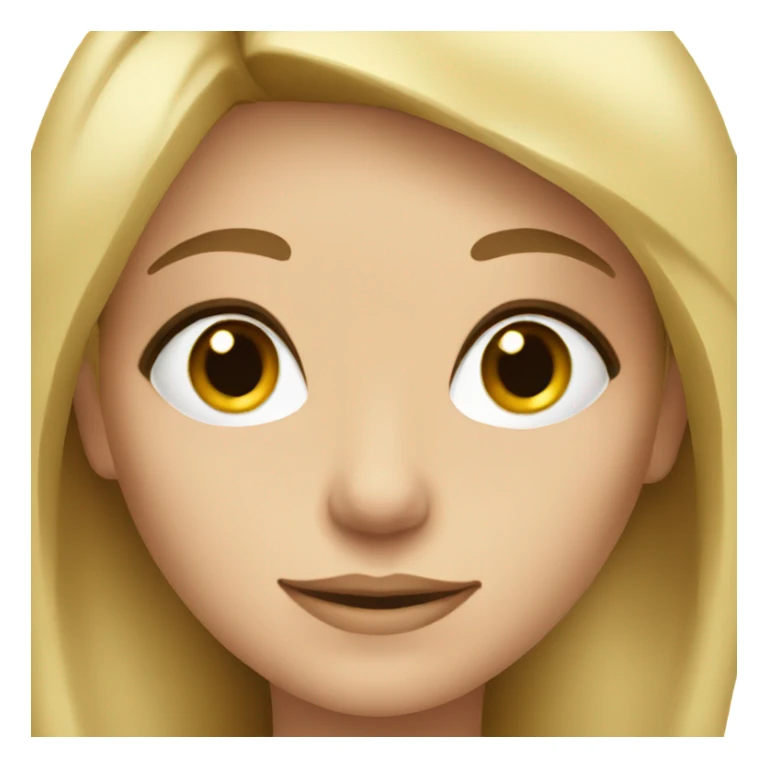 Doctor blonde girl with brown eyes sticker