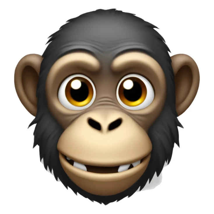 Monkey that has a ultimate jaw ligne he has so much rizz sticker