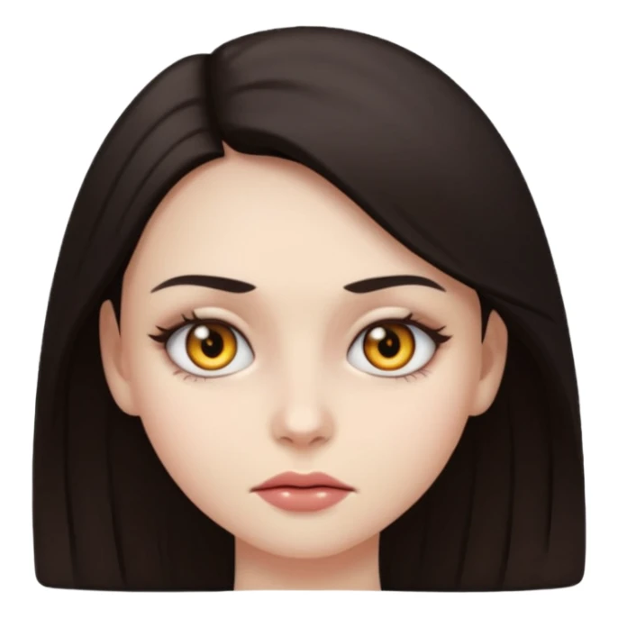 deadly stare one eye emoji girl  sticker