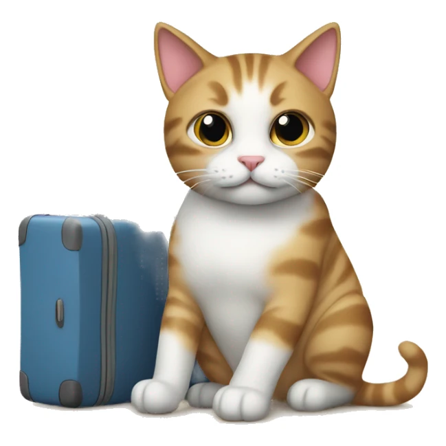 cat travel sticker