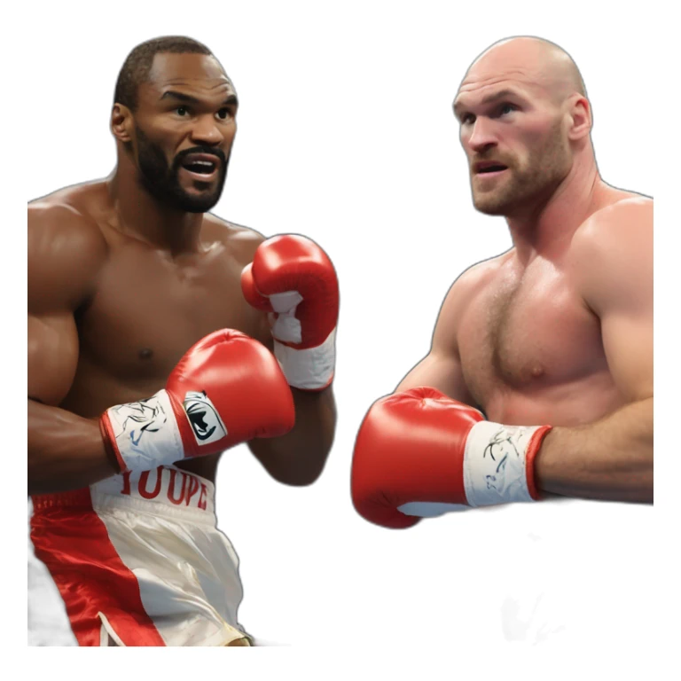 Francis nganou vs Tyson fury sticker