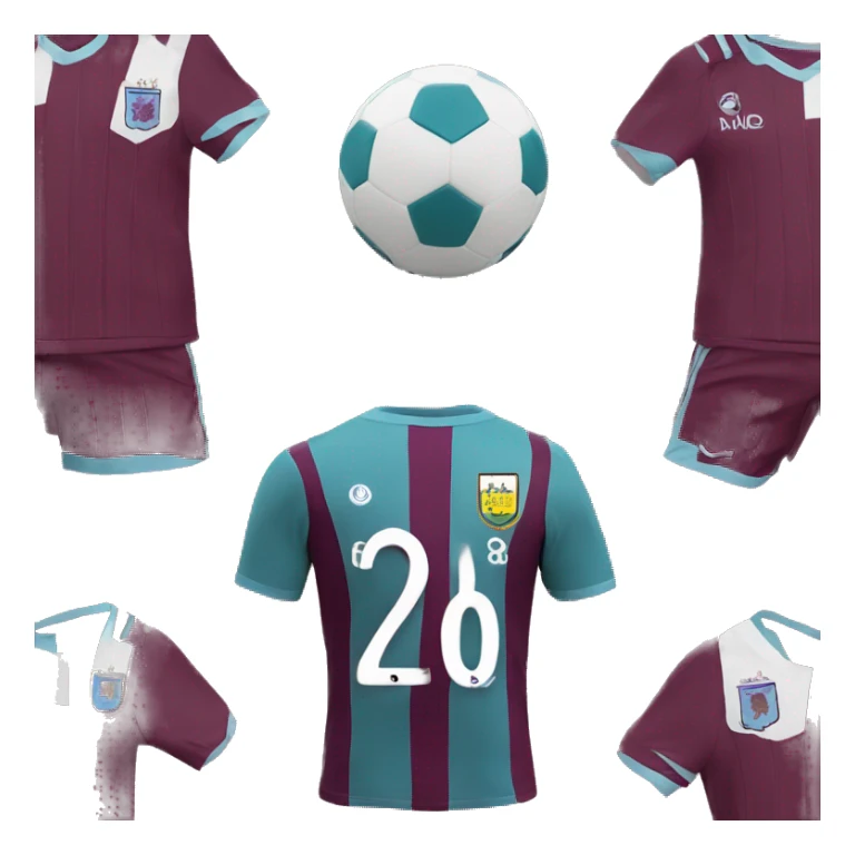 Aston Villa football kit light skn sticker