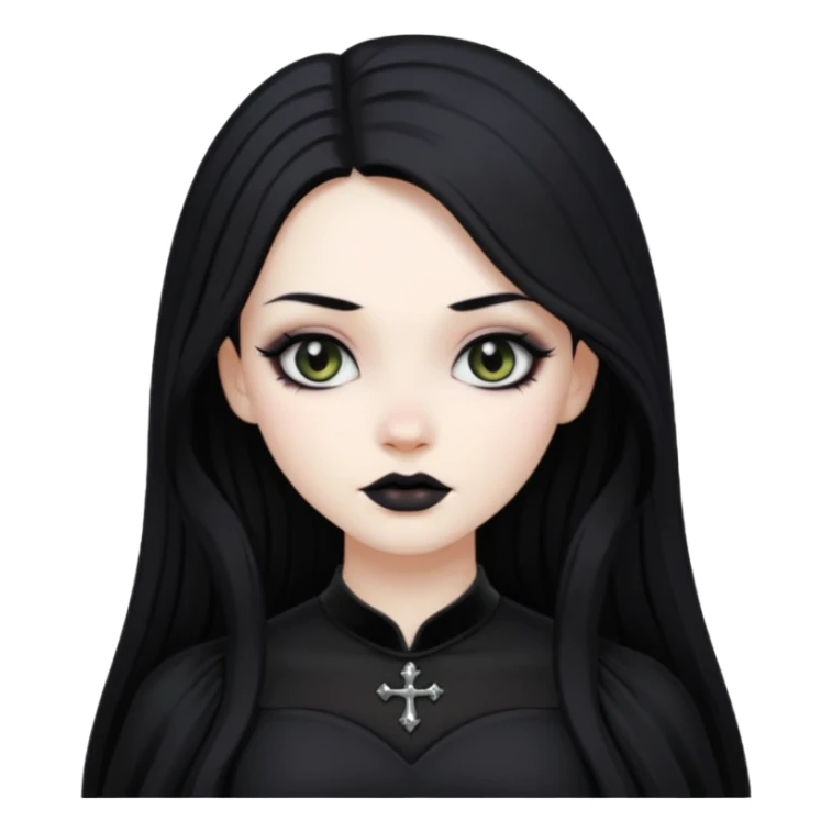 gothic woman sticker