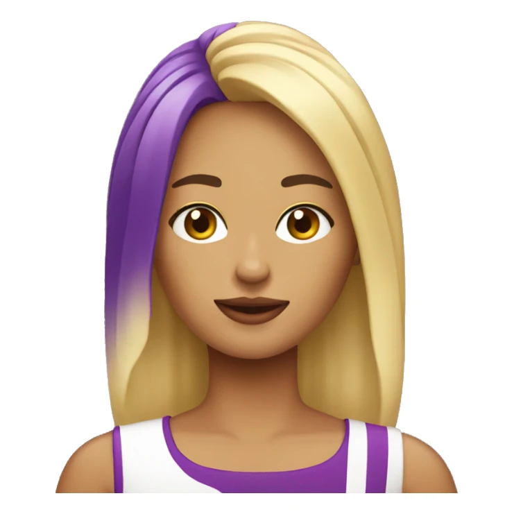 Chica rubia vestida de morado sticker