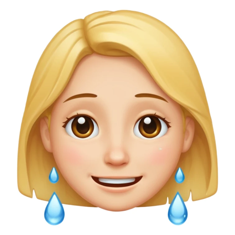 carita sonriente con lagrimas sticker