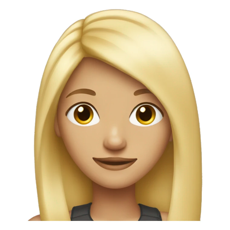 Teen girl with blonde hair sticker